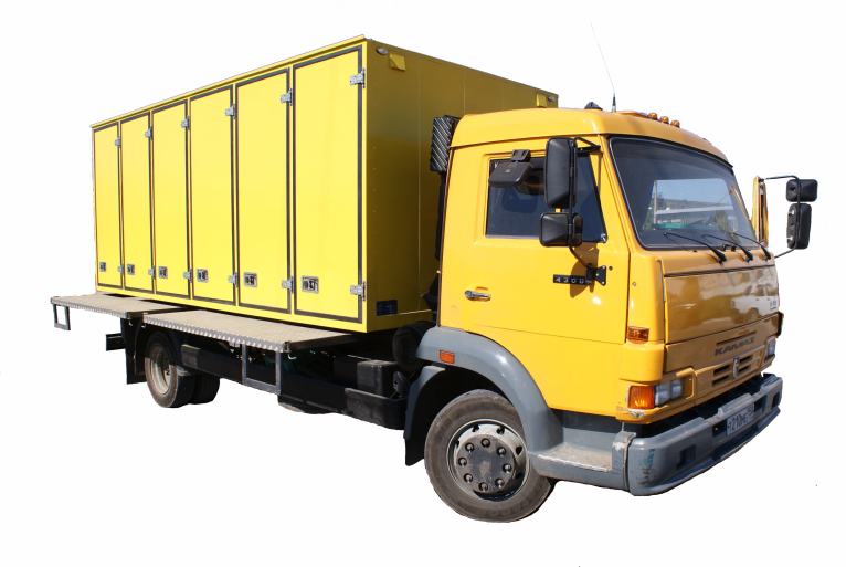 Хлебный фургон на шасси КамАЗ-4308 предназначен для перевозки